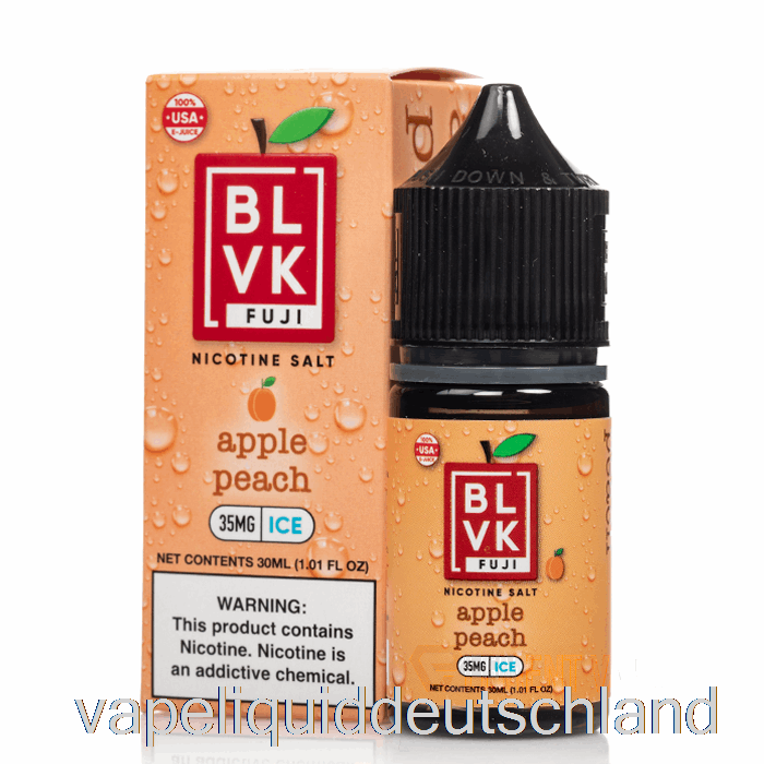 Apfel-Pfirsich-Eis – Blvk-Fuji-Salze – 30 Ml, 50 Mg Vape-Flüssigkeit